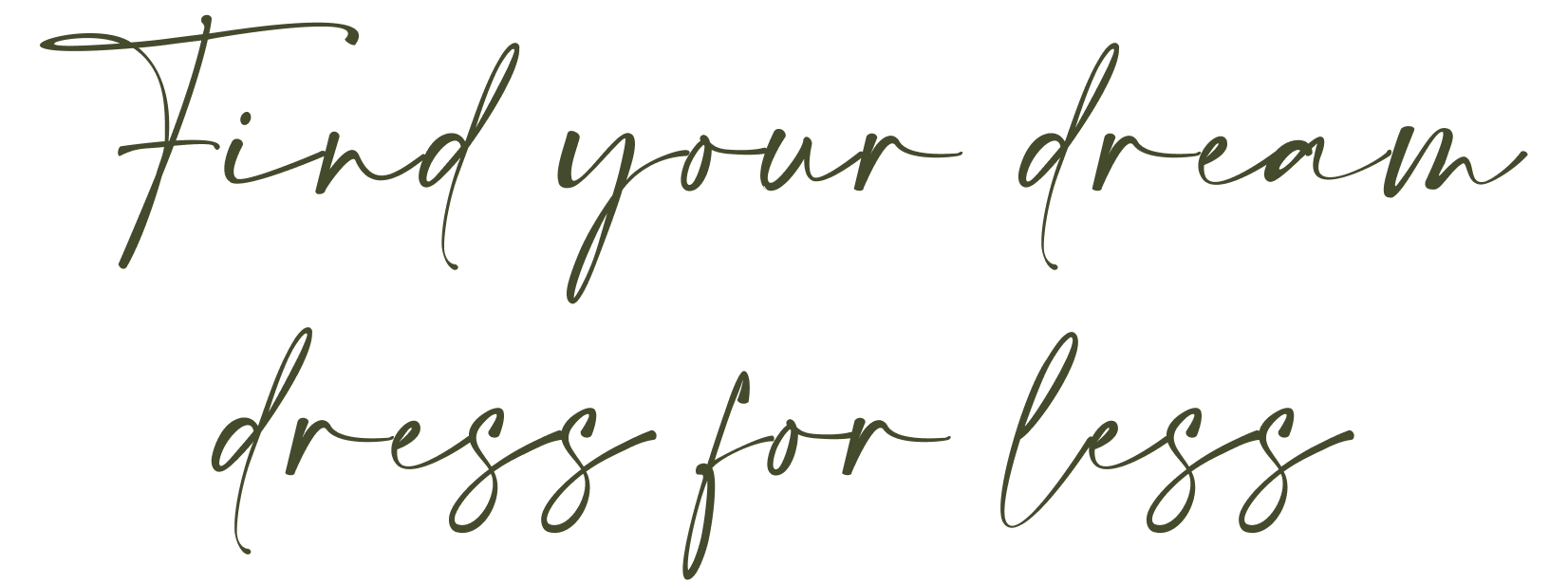 Find your dream dress for less - Desktop Image
