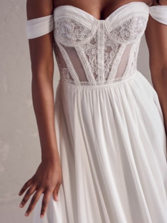 Maggie Sottero Style Karena | Maggie Sottero #2 Ivory (gown with Natural Illusion) thumbnail