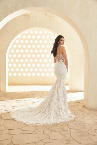 Paloma Blanca Style 5009 | Dress + Sleeves | Paloma Blanca #1 Natural with Natural Lining thumbnail