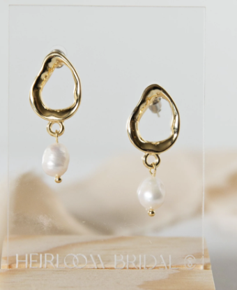 Heirloom Bridal Company Style Lennox Dropped Pearl #0 default Gold thumbnail