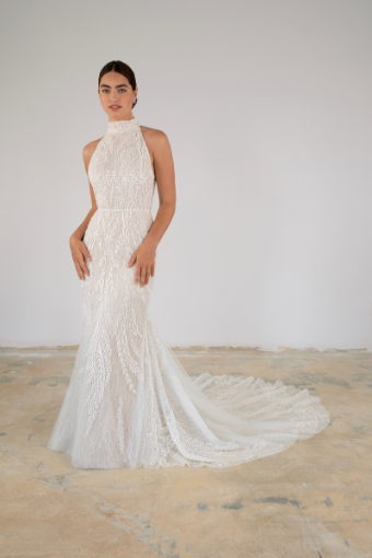 Martina Liana Luxe Style LE1314 | Martina Liana Luxe #0 default (IV-RUM) Ivory Lace and Tulle over Rum Gown thumbnail