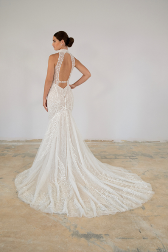 Martina Liana Luxe Style LE1314 | Martina Liana Luxe #1 (IV-RUM) Ivory Lace and Tulle over Rum Gown thumbnail