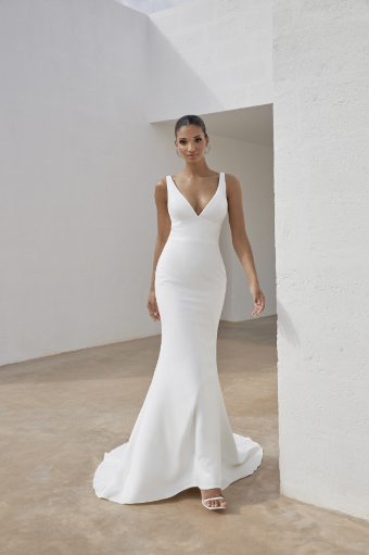 Adore by Justin Alexander Style Alba Dress + Train | Justin Alexander #0 default Ivory/Latte thumbnail