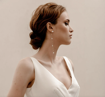 Heirloom Bridal Company Style Pearl Drop Earrings | Heirloom Bridal #0 default Gold thumbnail