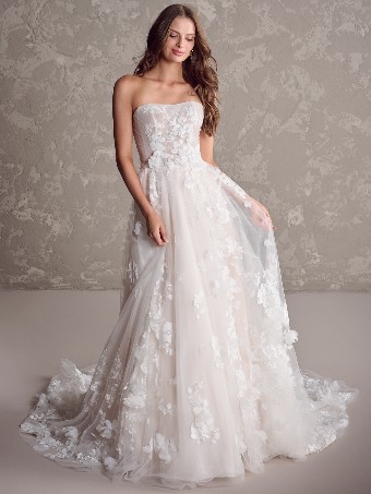 Maggie Sottero Style Laila Dress & Shawl | Maggie Sottero #2 default Ivory over Soft Blush (gown with Natural Illusion) thumbnail