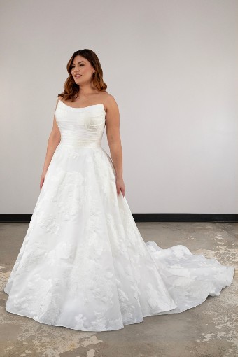 Essense of Australia Style D3971 DRESS & SHAWL| Essense of Australia #5 default (IVQ) IVORY ORGANDY JACQUARD thumbnail