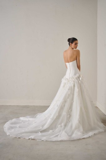 Justin Alexander Signature Style Astra Dress & Sleeves | Justin Alexander Signature #1 Off White thumbnail