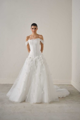 Justin Alexander Signature Style Astra Dress & Sleeves | Justin Alexander Signature #0 default Off White thumbnail
