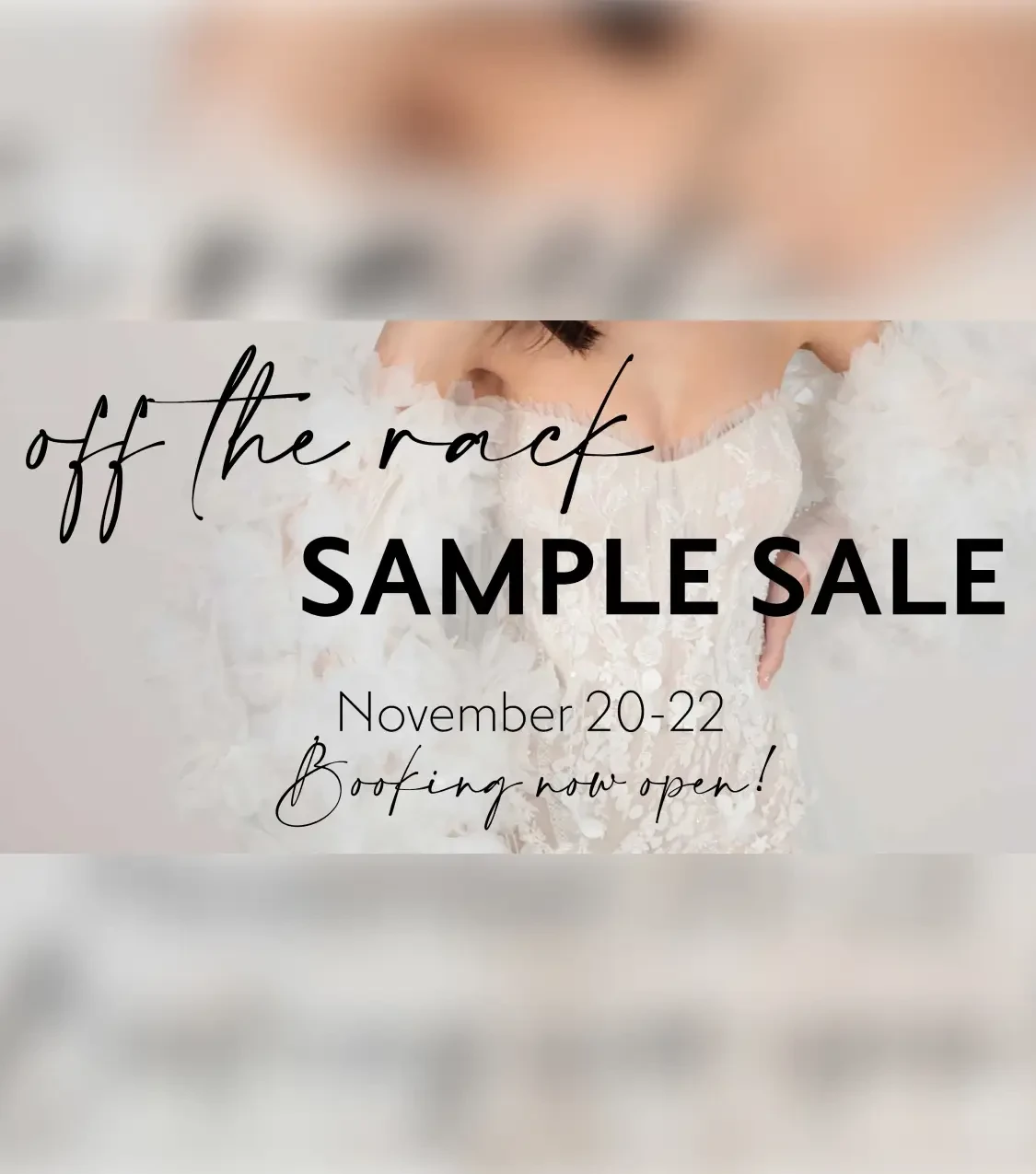 off the rack sample sale